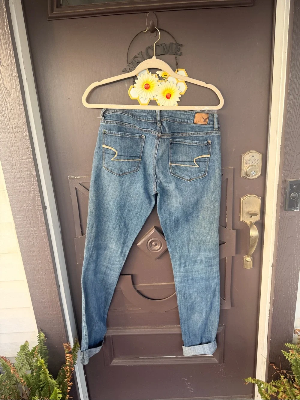 American Eagle Outfitters Light Blue Boyfriend Jeans